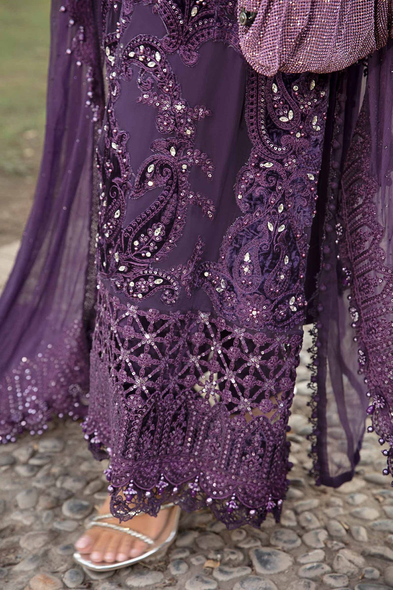 Unstitched Embroidered Chiffon Suit