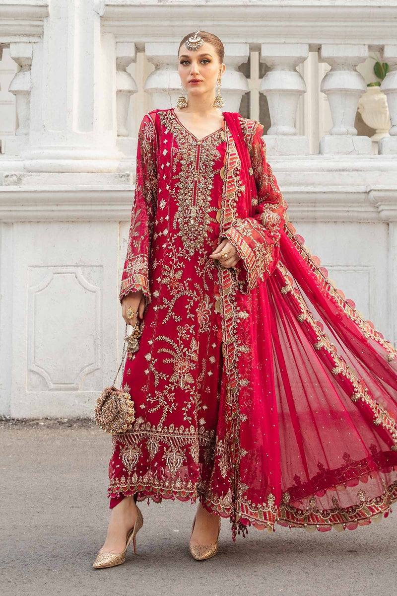 Unstitched Embroidered Chiffon Suit