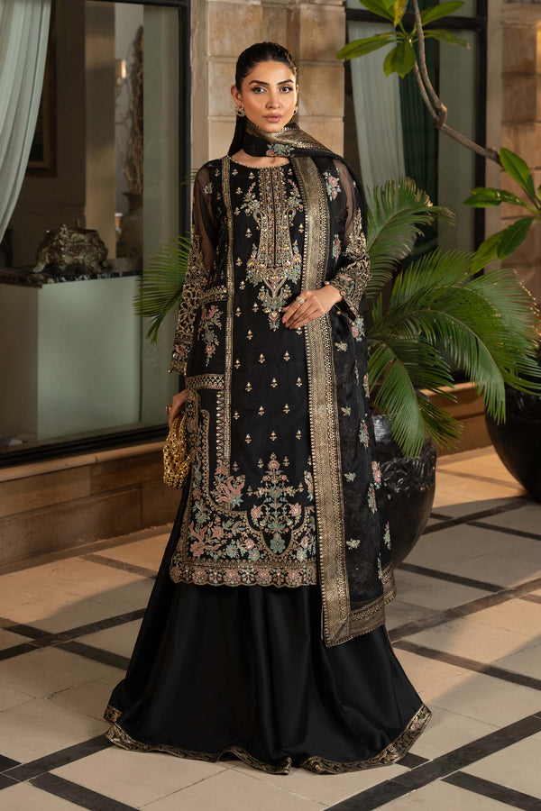Maria B - SF-EF25-24 3 Piece Embroidered Organza Suit 0 Reviews