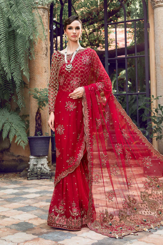 Maria B. Couture Red MC-803-Unstitched